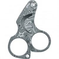 Нож для сигар Fox Damascus Figaro Cigar Cutter, сталь дамаск, рукоять дамаск купить в Нижний Тагиле