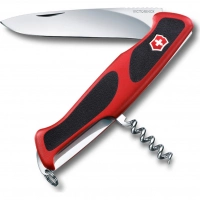 Нож перочинный Victorinox RangerGrip, сталь X55CrMo14, рукоять полиамид, красно-чёрный, блистер купить в Нижний Тагиле