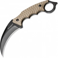 Нож с фиксированным клинком Magnum Spike Karambit — Boker 02SC028, сталь 440A EDP, рукоять стеклотекстолит G10, песочный купить в Нижний Тагиле