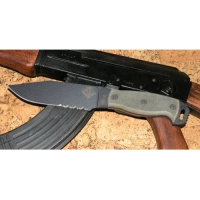 Нож с фиксированным клинком Ontario «RD6 Black Micarta», серрейтор купить в Нижний Тагиле