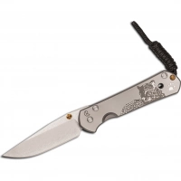 Нож складной Chris Reeve Large Sebenza 21, сталь CPM S35VN, рукоять титан с рисунком Leopard купить в Нижний Тагиле