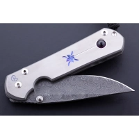 Нож складной Chris Reeve Large Sebenza 21 Unique Graphics, сталь дамаск, рукоять титан купить в Нижний Тагиле