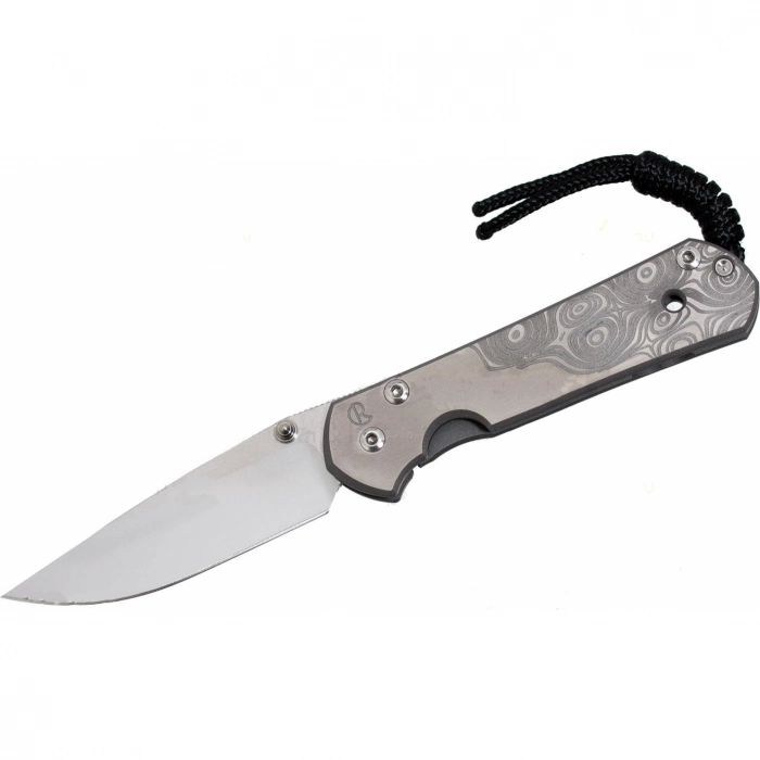 Складной нож Chris Reeve Large Sebenza 21 Computer Generated Graphic Raindrop, сталь CPM-S35VN, рукоять титан