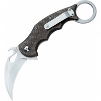 Складной нож Fox IKBS Ball Bearing Karambit, сталь Elmax, рукоять титановый сплав 6Al4V, чёрный купить в Нижний Тагиле