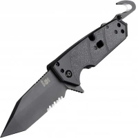 Складной нож Hogue Elishewitz Karma Tanto, клинок черный, сталь 154CM, рукоять черный G10 купить в Нижний Тагиле